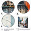 Ameela bleu gris Mid Century Mid-Century Metropolis I - Art abstrait Mid-Century-1884027593-1884027598