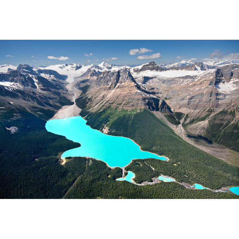 Peyto Lake - Photographie sur toile tendue, H 8 po x l 12 po