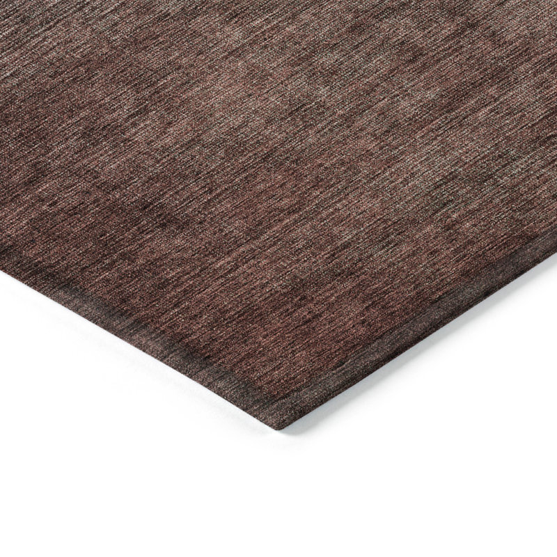 Tapis intérieur / extérieur lavable 10 pi x 14 pi bleu sarcelle chocolat et gris anthracite