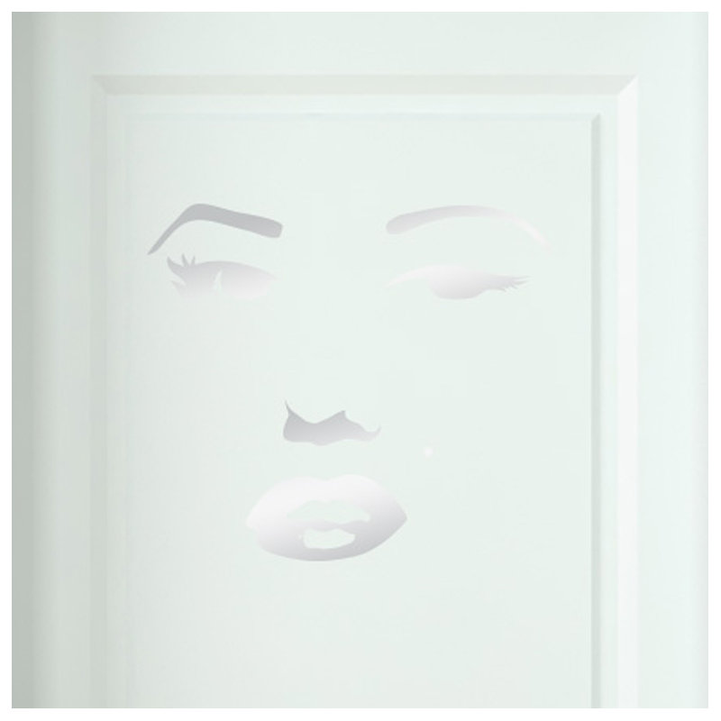 Entertainment Wall Decal, Shiny Silver
