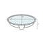 Lavabo de salle de bain ovale 17 po