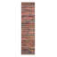 Rug & Kilim's Moroccan Tribal Runner In Pink, With Multicolor Striped Patterns-847353007
