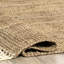 Tapis brun campagnard à pampilles en jute touffeté à la main Werts-1972983115