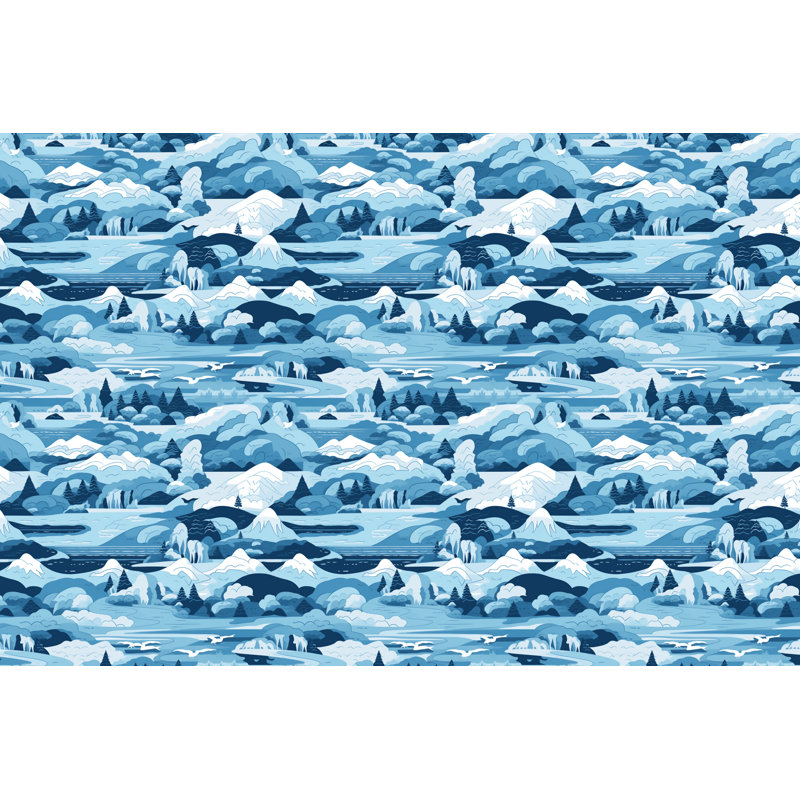 Machine Printed Throw Blanket, 51" W x 60" L