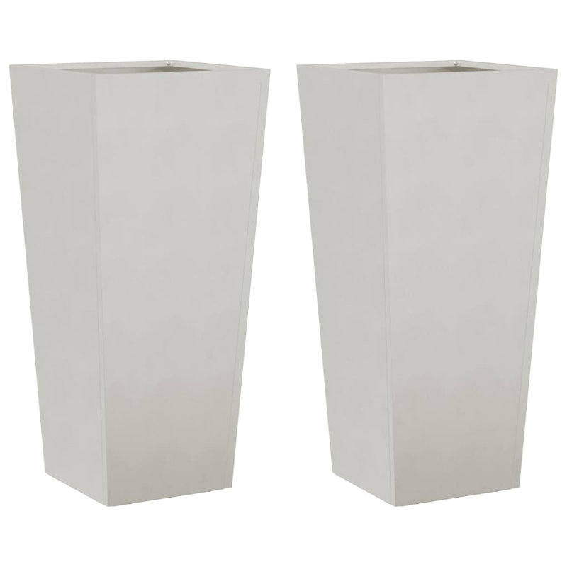 Raice Planter Box, Stainless Steel, 75cm H x 35cm W x 35cm D