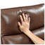 Fauteuil inclinable et oscillant en cuir Aqua-134376011