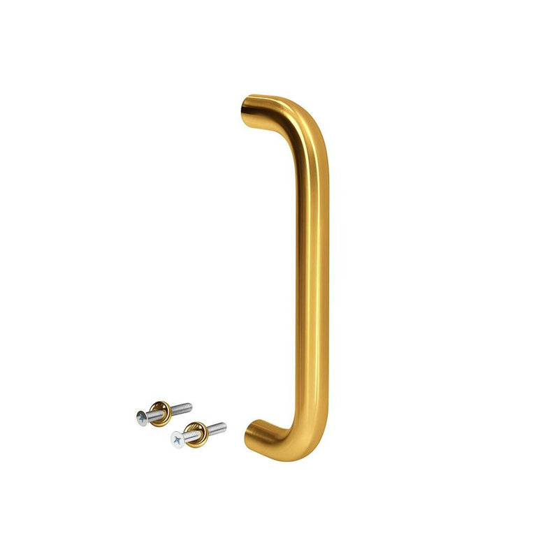  Poignée à tirer solide, 6 3/4 po de longueur, 6 po de fixation d'un centre à l'autre, 3/4 po de diamètre, matériau en aluminium