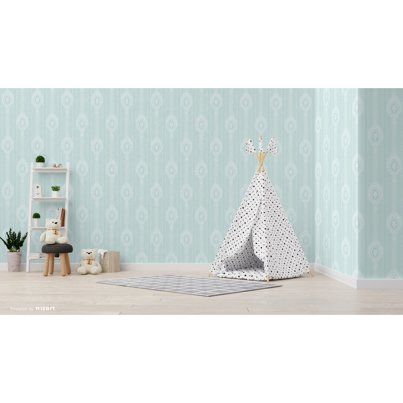 Akershus 10m x 53cm Wallpaper Roll, Duck Egg