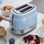 Swan  Retro 2 Slice Toaster with 6 Browning Levels for Toast, Bagels, Breakfast Muffins Defrost/Reheat/Cancel, Hidden Cord Storage, Non-Slip Feet, 930W-129020963