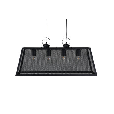 Albia 4 - Light Black Geometric Pendant
