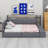 Upholstered Daybed with Storage Footstool, Shelves, Drawers, USB Charging & LED Light-998414784