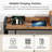 Rustic Brown Narrow Console Table With Built-In Power Outlets, 2 Outlets & 2 USB Ports, Adjustable Anti-Tilt, 6.5Ft Cord, 39.4" L X 33.3" H X 5.9" D, Behind Sofa Entryway Table