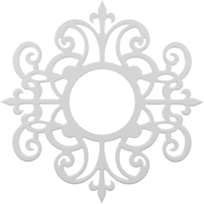 Médaillon de plafond en PVC de qualité architecturale Dijon 16 po x P 5 1/4 po x P 1/2 po