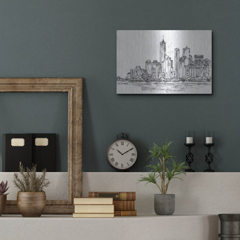 «Skyline Sketches I» par Anne Tavoletti, H 12 po x l 16 po