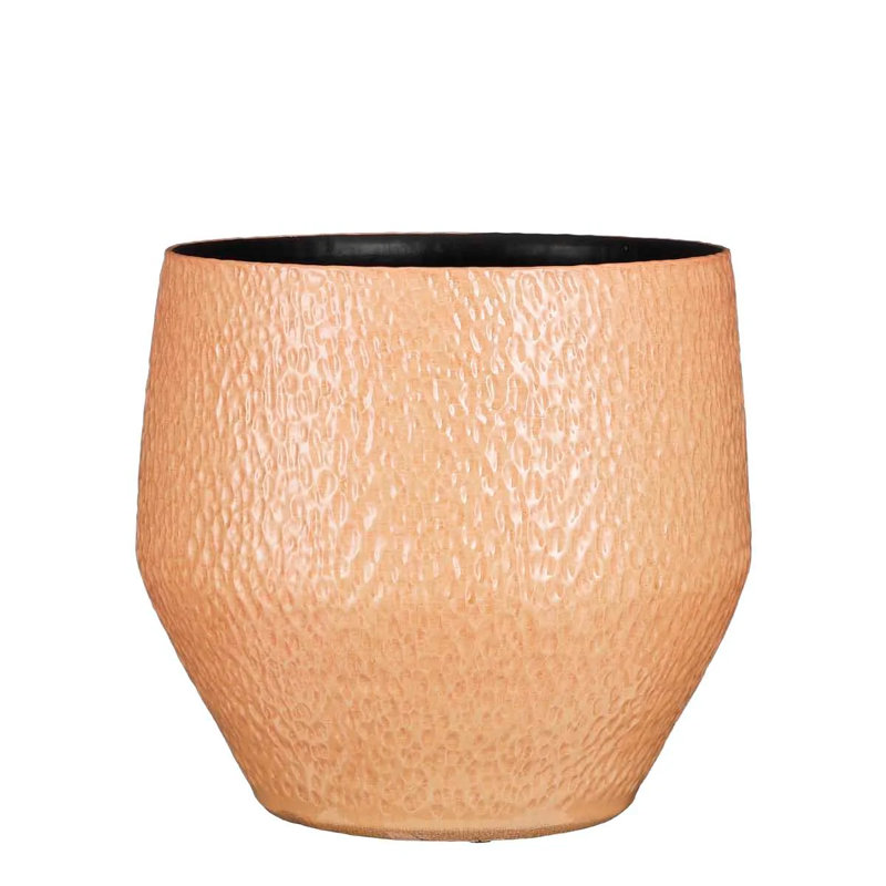 Isobe Handmade Ceramic Pot Planter, Salmon