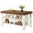 55.1" Kitchen Island Table With Storage And Seating Space For Kitchen Dining Room-2145569267