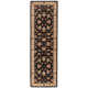 Lyndsay Oriental Handmade Tufted Wool Ebony Field/Sand Border Area Rug