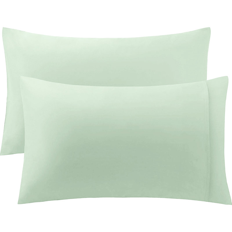 Feival Cotton Blend/Polyester Pillow Case, Mid Green