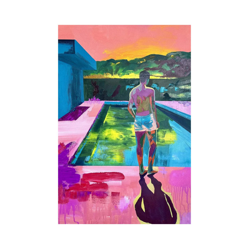 Pool At 9PM, 45.72 cm H x 30.48 cm W x 1.905 cm D, Does Not Apply