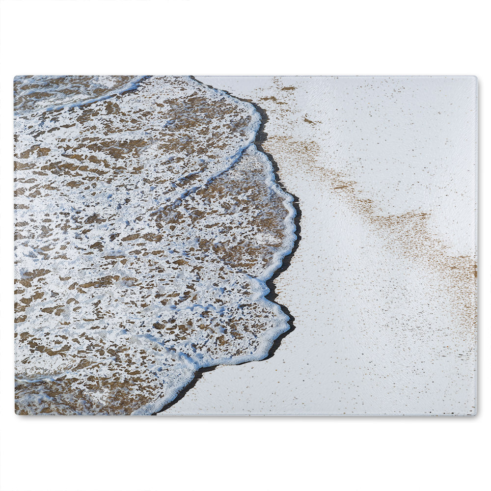 Beach Tide Glass Chopping Board