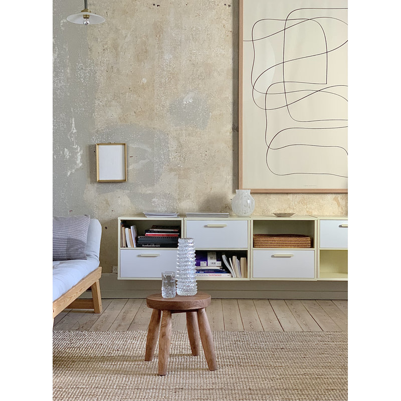 Keep 43cm H x 45cm W Standard Bookcase, Light Yellow
