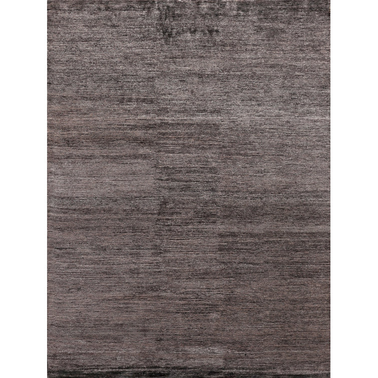 Crush Handmade Area Rug in Charcoal/Gray