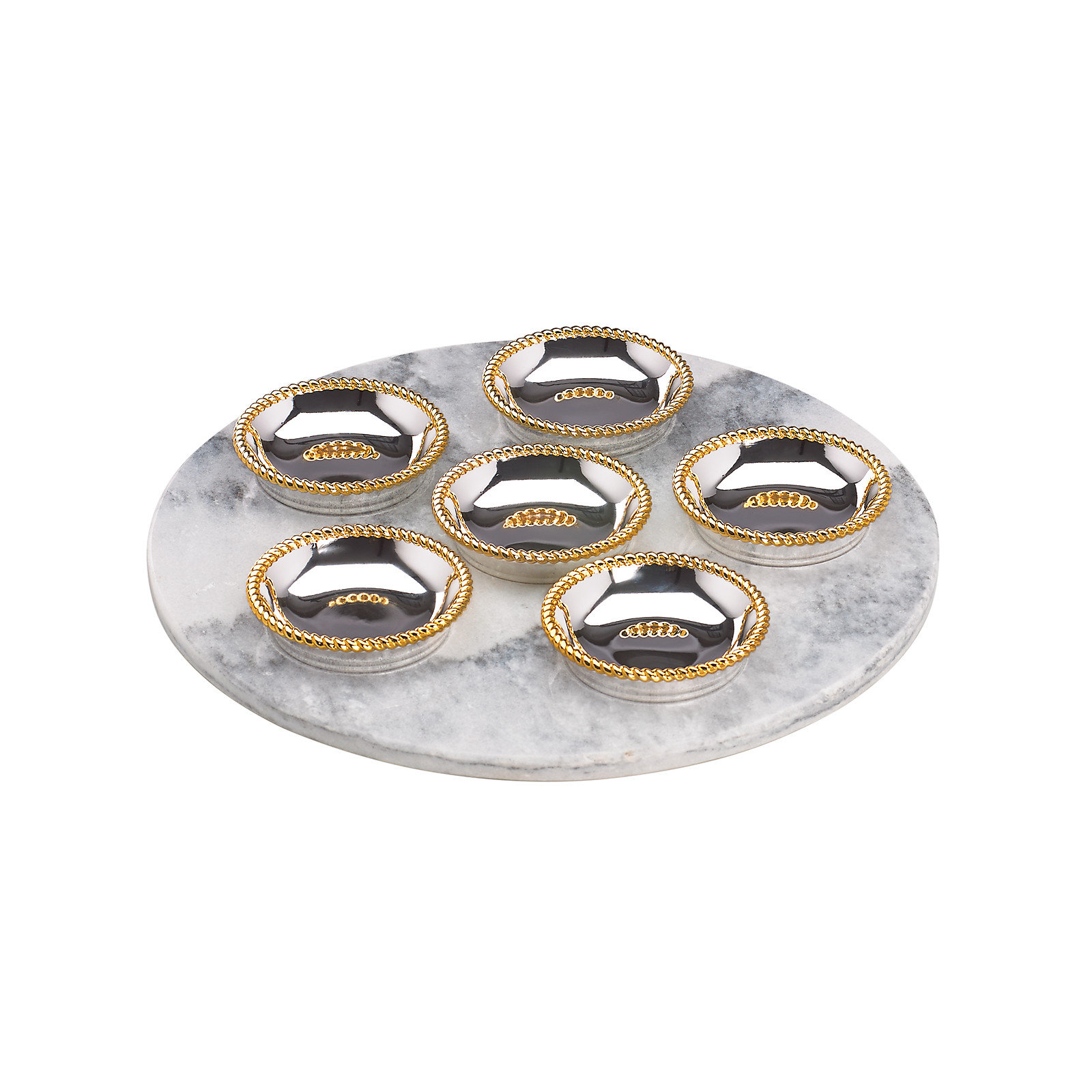 Roseland Seder Plates with Marble Slate