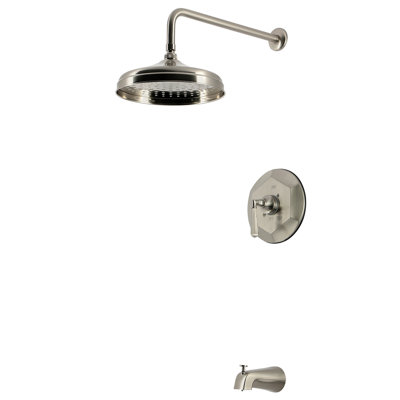 Robinet de baignoire et douche à pression équilibrée à poignée simple Kingston Brass Metropolitan