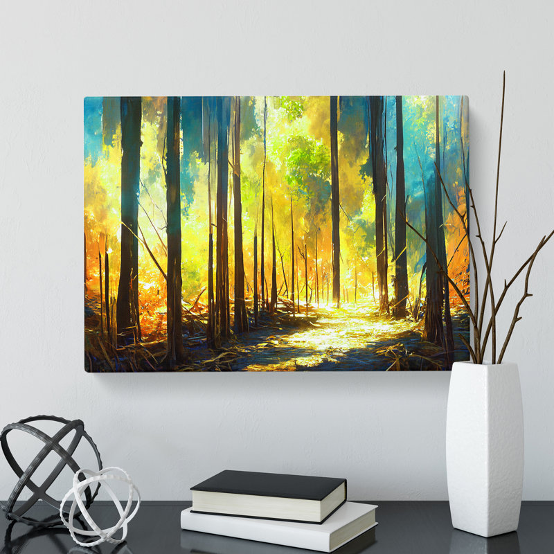 Golden Forest Vol.1 - Wrapped Canvas, 35cm H x 50cm W x 3cm D