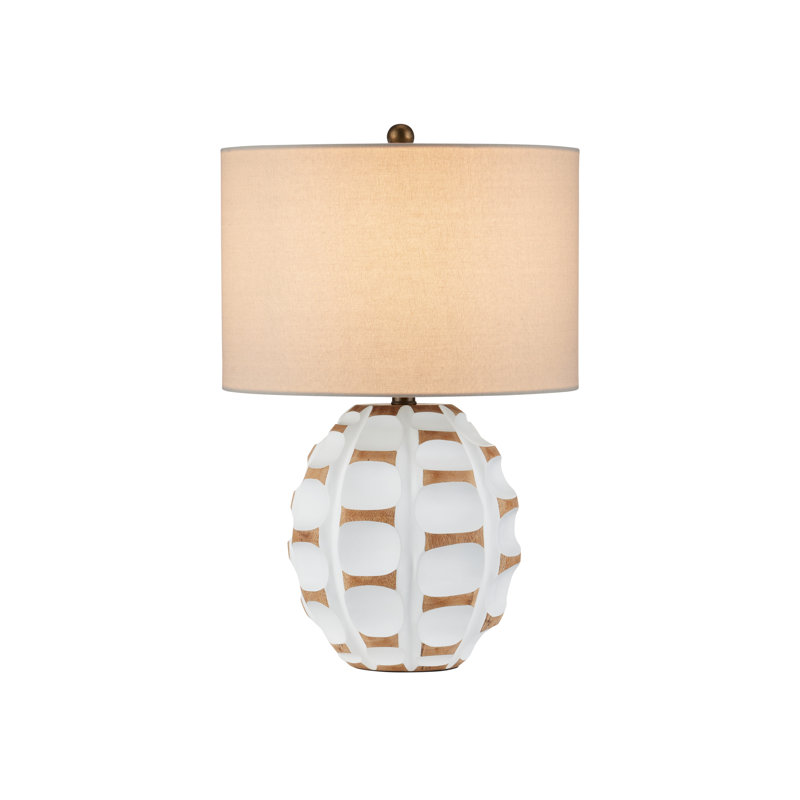Betel Nut Table Lamp, White