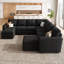 Canapé-lit modulaire avec repose-pieds Caren-115354293