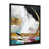 Impression noire sur toile encadrée sélectionné