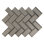 Rivella Herringbone 11 in. x 14 in. Glossy Glass Mosaic Wall Tile