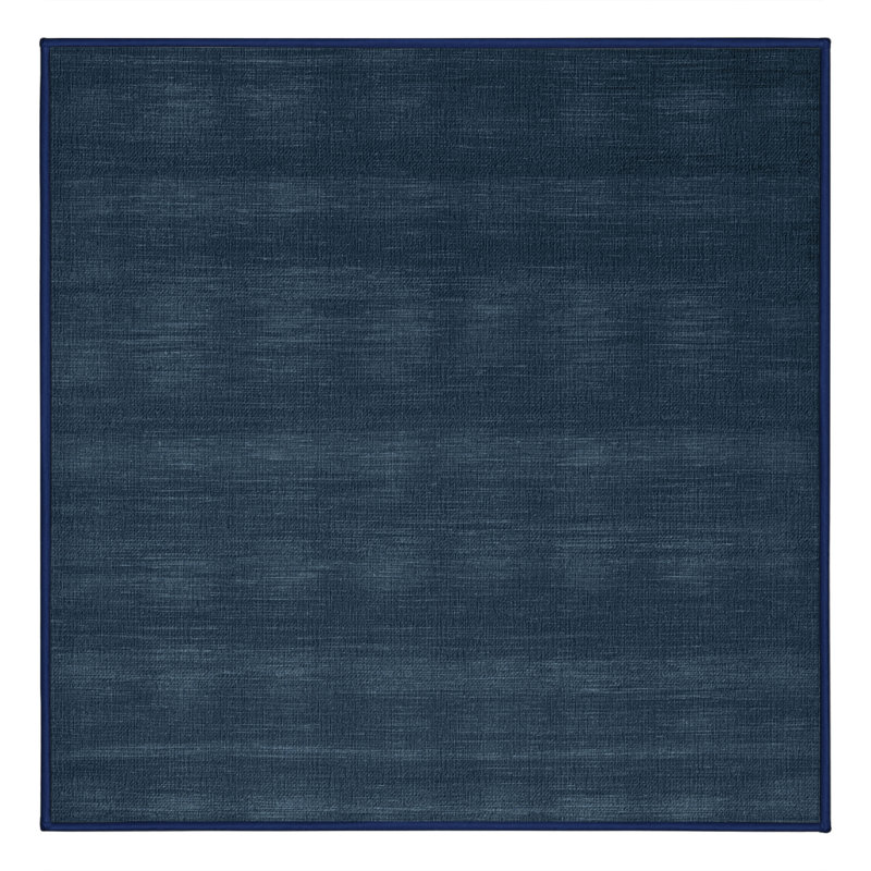 Tapis gris uni lavable à la machine, Carré 6 pi
