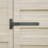 Black Iron Door Hinge 6.5" H x 19" W Surface Mount 3/4" Offset Barn Door Hinge