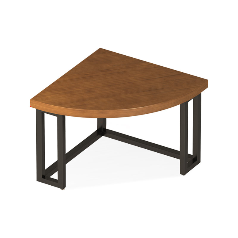 Bureaux en bois massif demi-cercle, H 29,53 po x l 35,43 po x P 35,43 po