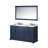 Dukes 60 in. W x 22 in. D Double Bath Vanity, Faucet Set, & 58 in. Mirror-54295319-90700365