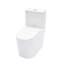 Toilette de salle de bain brute de 12 po, céramique blanche, double chasse 1,1 / 1,6, siège à fermeture douce Siphon Jet, carte de 800 g, céramique facile à entretenir, avec siège en PP pour hygiène et entretien