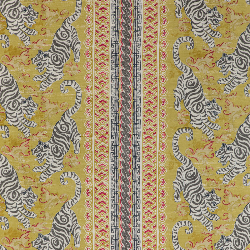 Mindoro Bongol Print Fabric, Citrine
