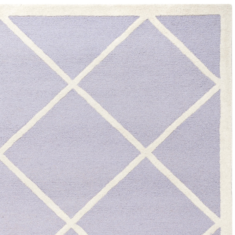 Sanyla Hand Tufted Wool Geometric Rug, Square 6'