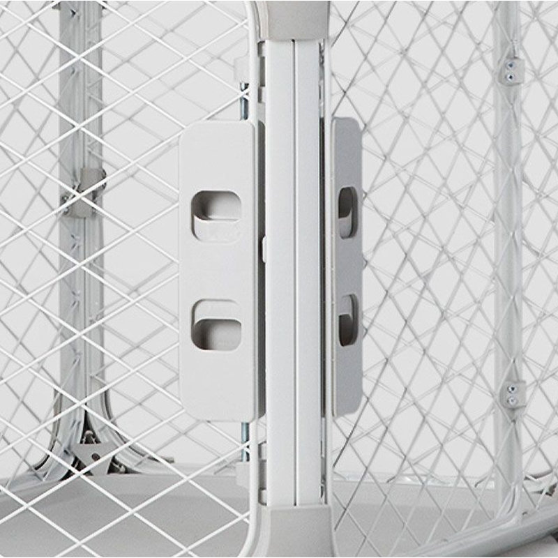 Medium White Modular Dog Crate with Playpen Mode