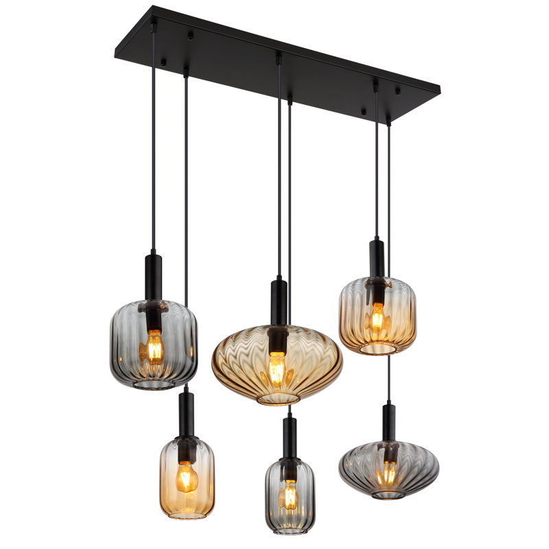 6 - Light Matte Black Pendant