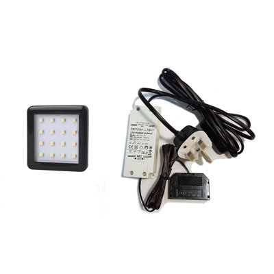LED Light Square Black