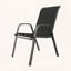 Ensemble de 4 chaises de salle à manger d'extérieur - capacité 350 lb, tissu imperméable Teslin et structure résistante à la rouille