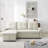 Upholstered L-Shaped Sectional Reversible