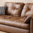 61.42"Brown Retro Eco Leather Sofa Bed-153204142