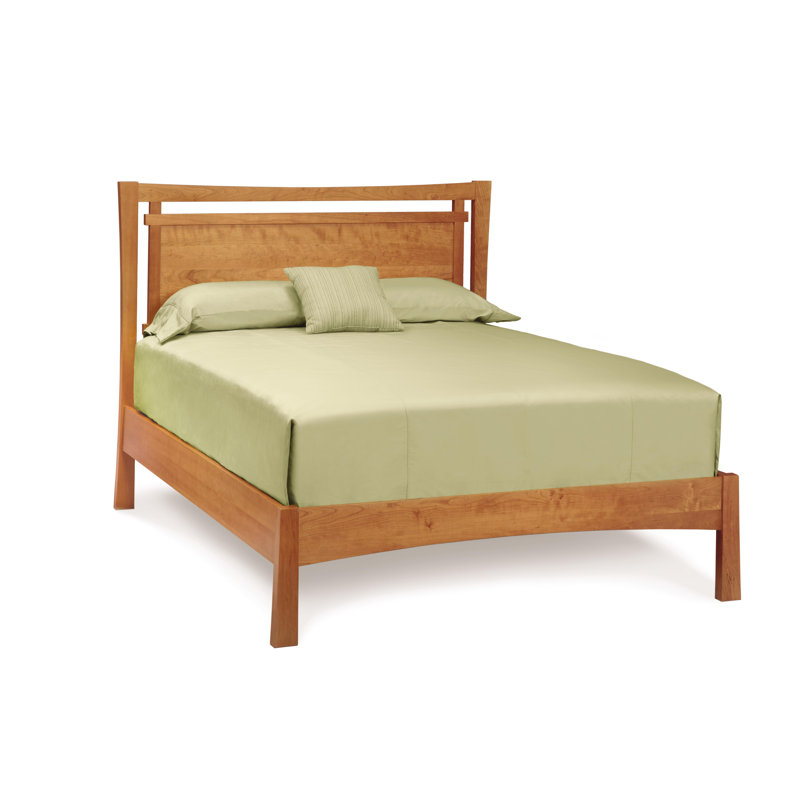 Monterey Solid Wood Platform Bed, King, Natural Cherry, Conventional
