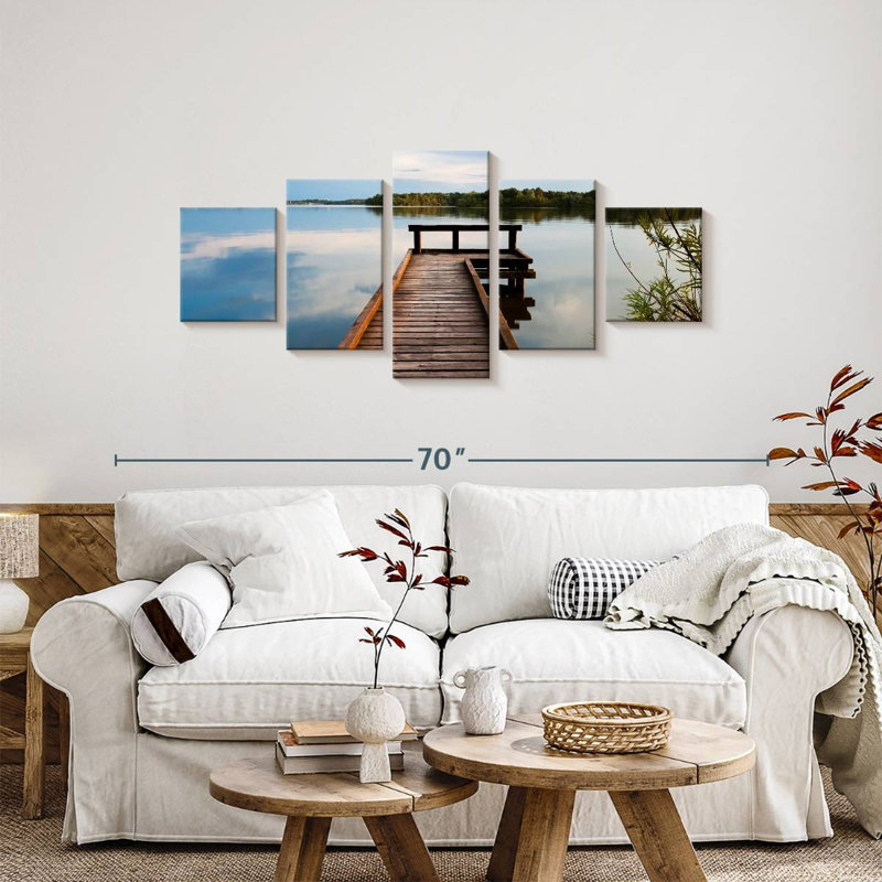 Groningen Lake Pier, 24" H x 55" W