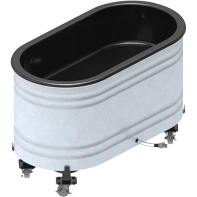 Présentoir galvanisé Marco Company avec doublure en plastique, bonde et roulettes WS-568GTOICE36