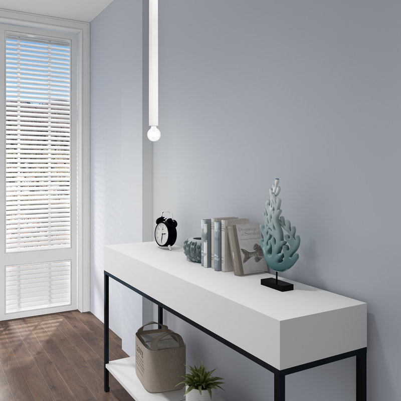 Luminaire suspendu à 1 lumière Zacari, Nickel brossé